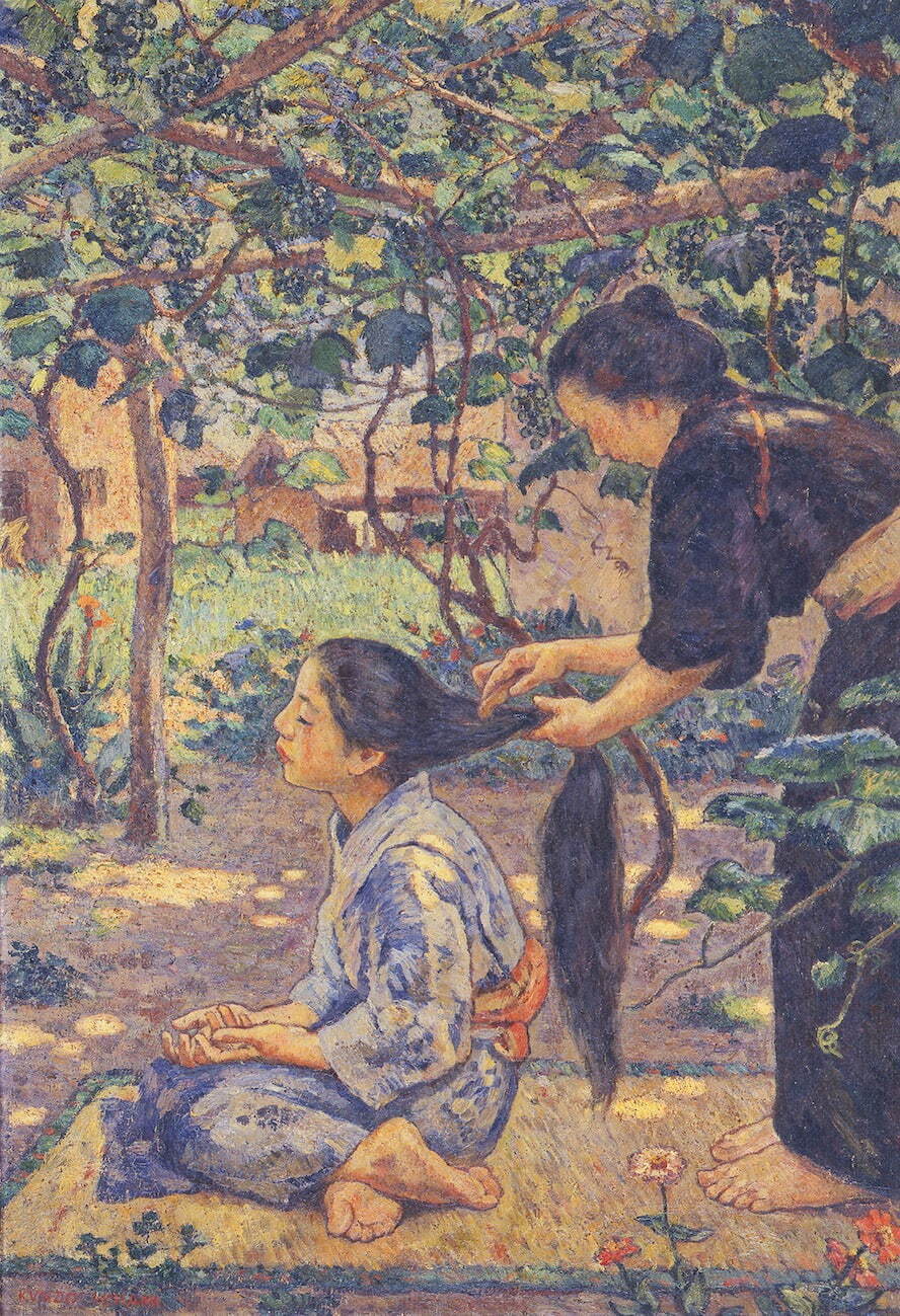 南薫造 《葡萄棚》 1915年 油彩・カンヴァス 早稲田大学會津八一記念博物館 (永見旧蔵品) ［通期展示］