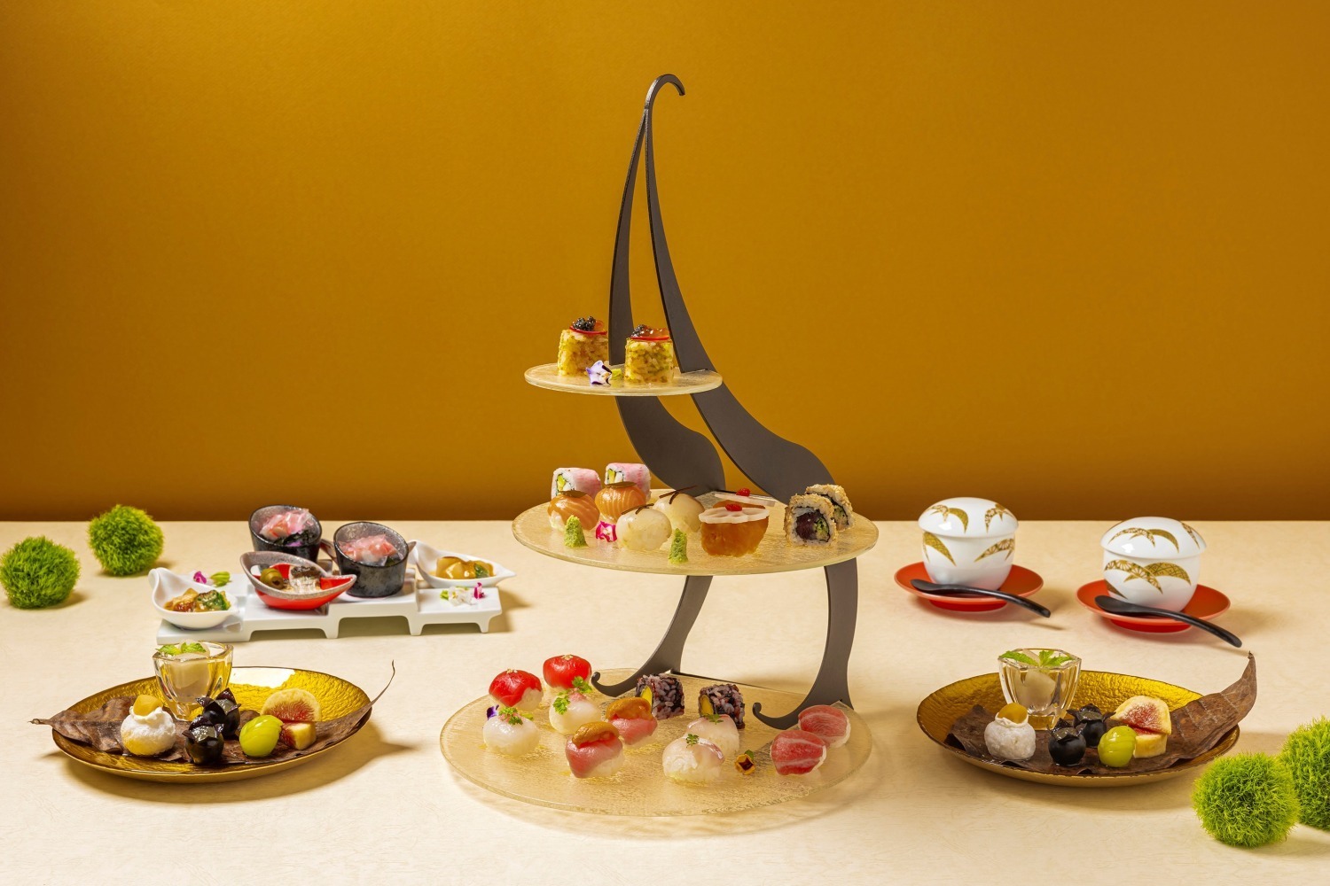 “秋の味覚×寿司”の和アフタヌーンティー、ザ・プリンスギャラリー 東京紀尾井町で