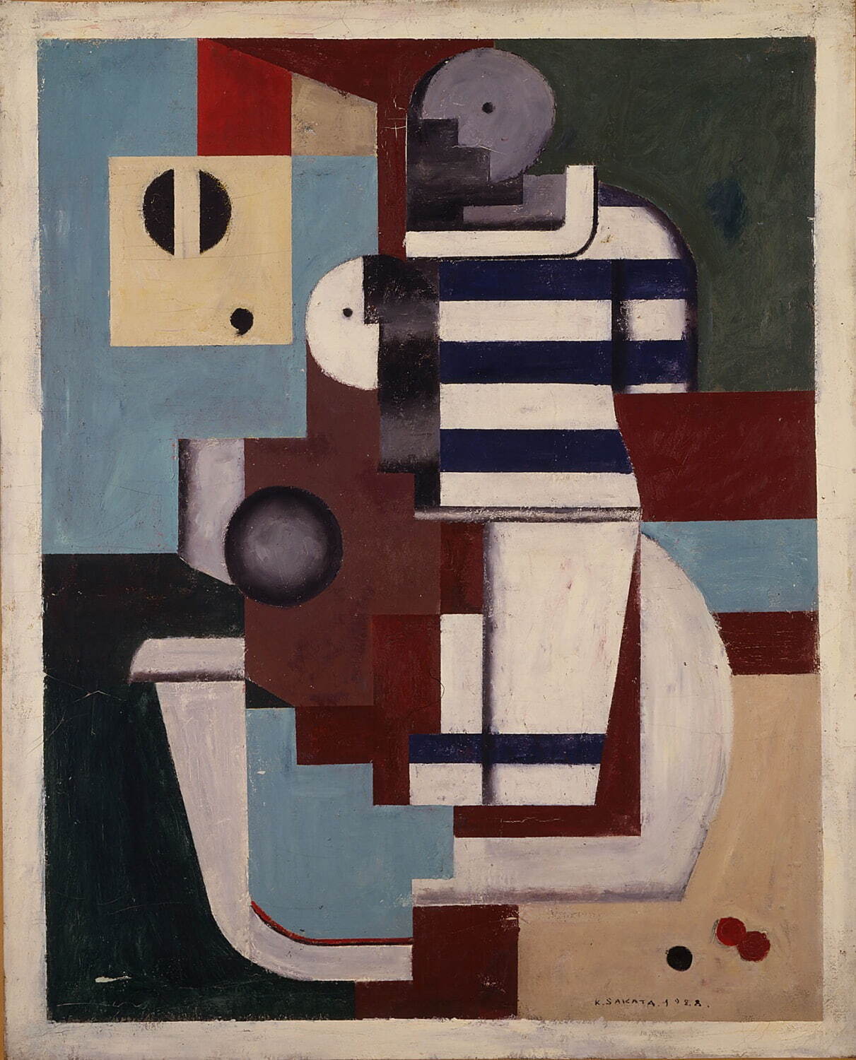 坂田一男 《浴室の二人の裸婦》 1928年
油彩、カンヴァス 目黒区美術館