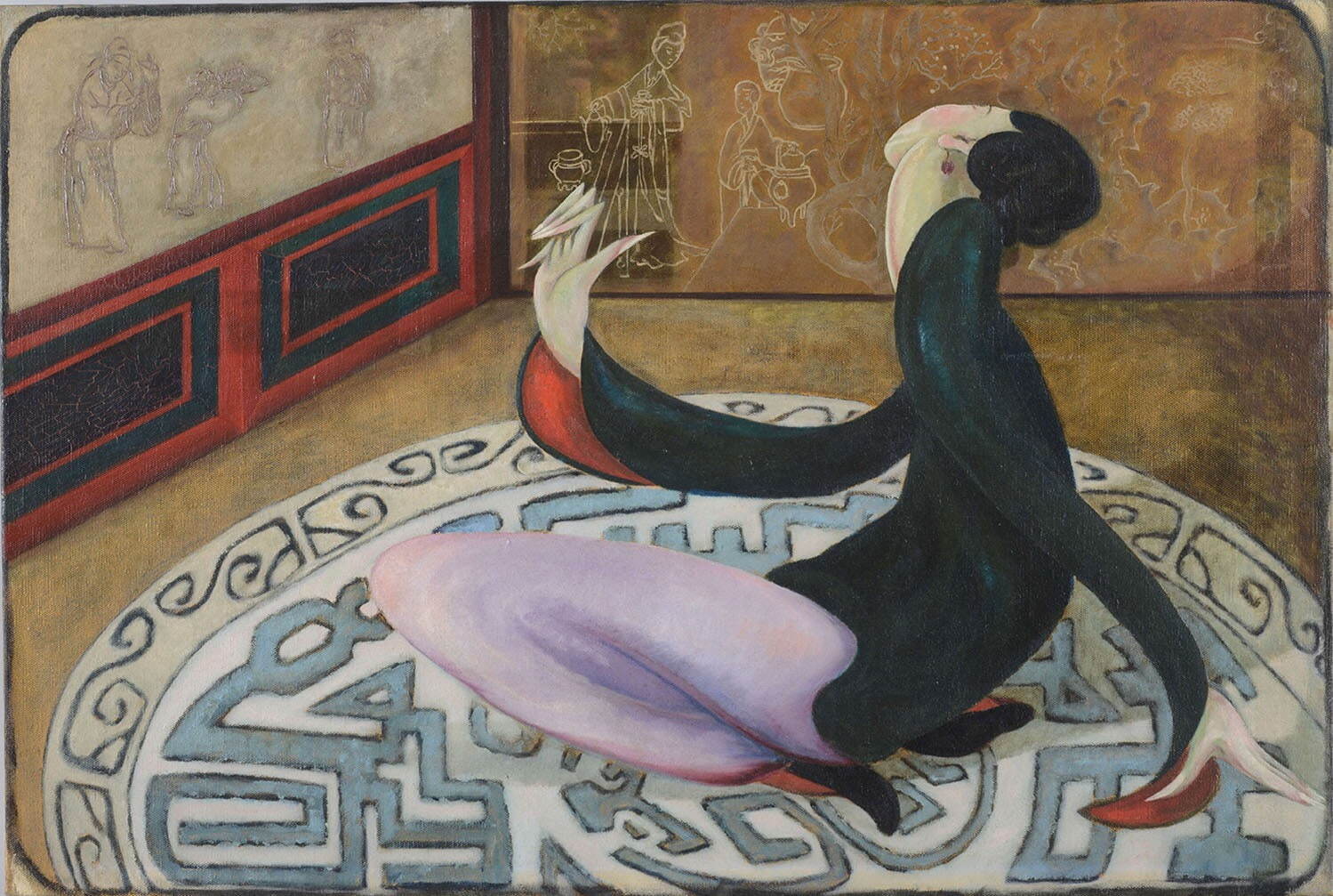 久米民十郎 《支那の踊り》 1920年
油彩、カンヴァス 永青文庫