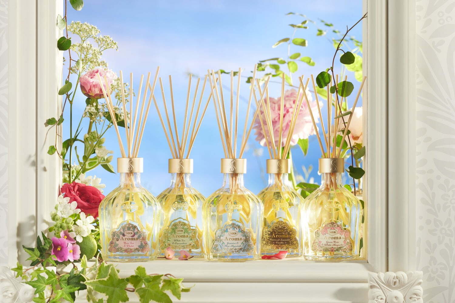 SABONルームフレグランス「アロマ」がリニューアル、“まるで芸術