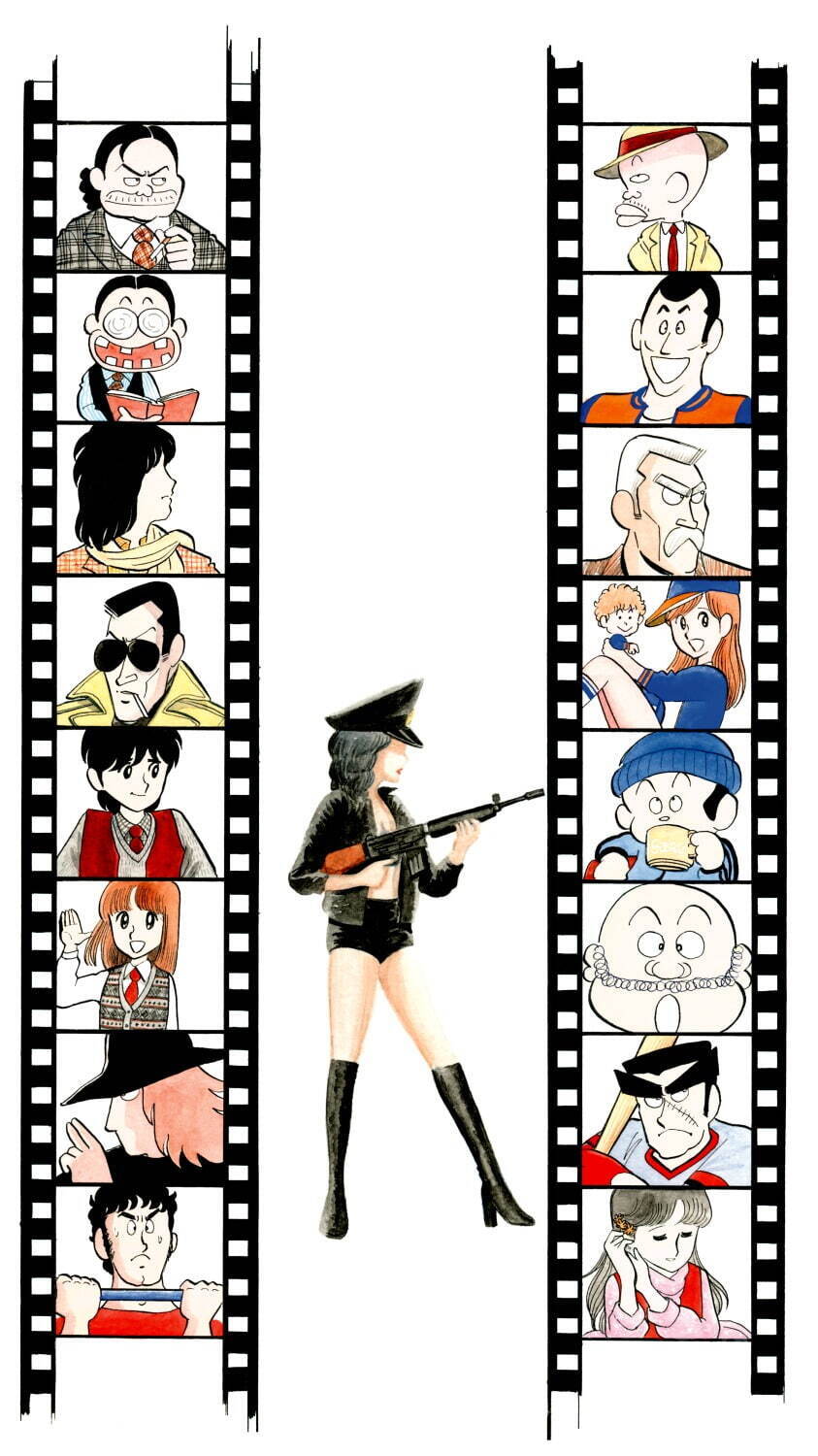 すすめ!!パイレーツ「日米ダメシリーズの巻」扉絵「週刊少年ジャンプ」1978年12月11日号 集英社