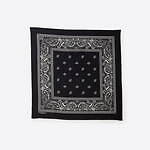 タカヒロミヤシタザソロイスト．×キジマ タカユキ、ペイズリー調グラフィックのシルクスカーフ｜写真1