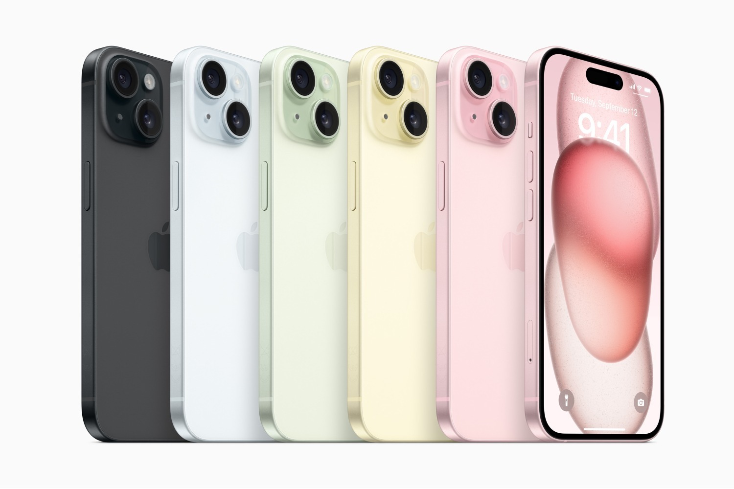携帯電話｜アップル新型「iPhone 15 / 15 Plus」USB-Cを搭載、高耐久性の新デザイン5色展開