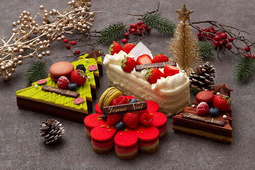 サダハル・アオキの2023年クリスマスケーキ、アールグレイ×フランボワーズのショコラケーキなど