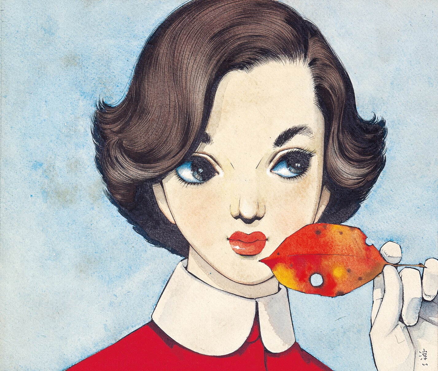 中原淳一　表紙原画 (『ジュニアそれいゆ』第6号)　1955年
© JUNICHI NAKAHARA/HIMAWARIYA