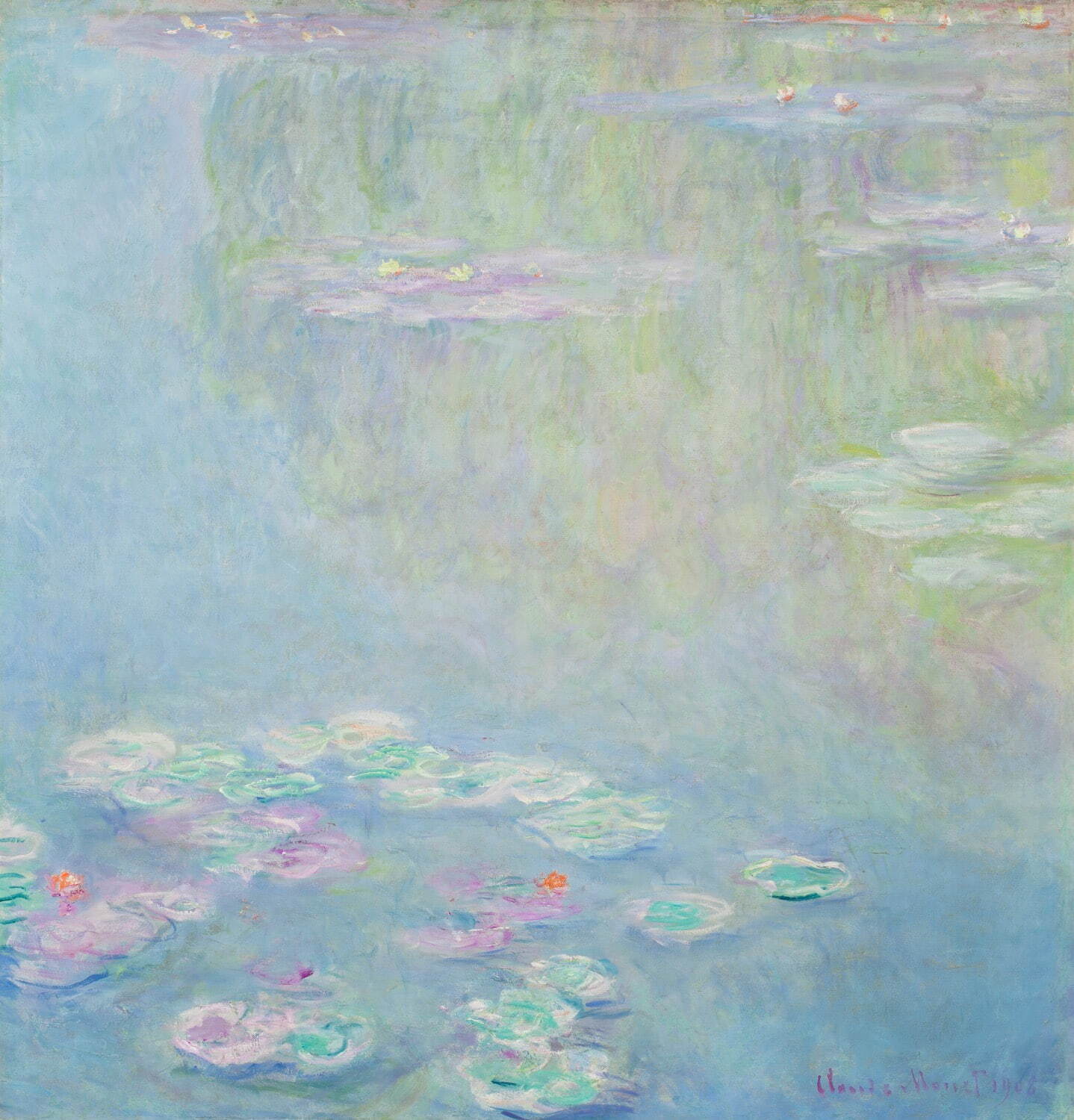 クロード・モネ 《睡蓮》
1908年　油彩、カンヴァス　ウスター美術館
Museum Purchase, 1910.26/Image courtesy of the Worcester Art Museum