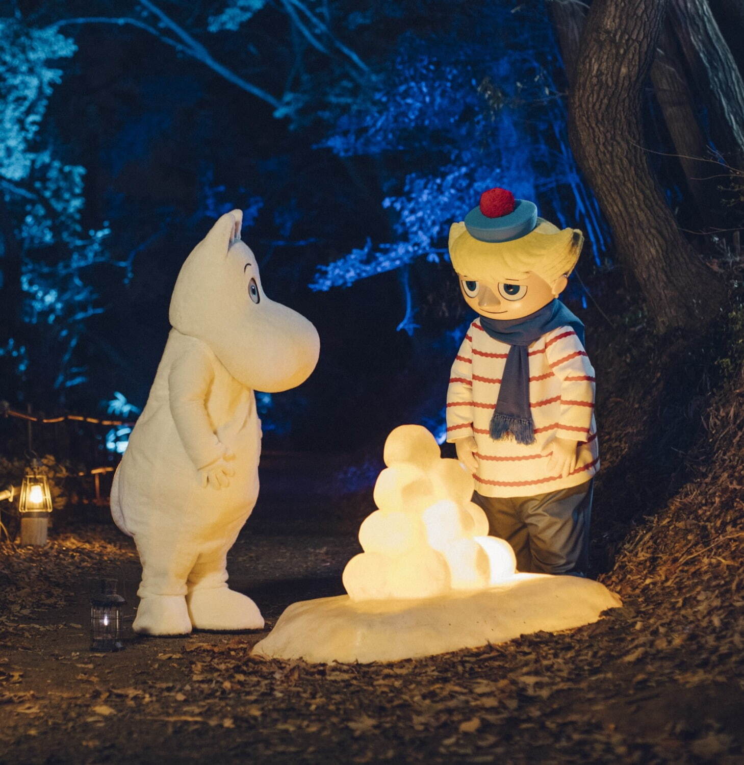 ムーミンバレーパーク『ムーミン谷の冬』を映し出すプロジェクションマッピング、幻想的なオーロラなど｜写真3