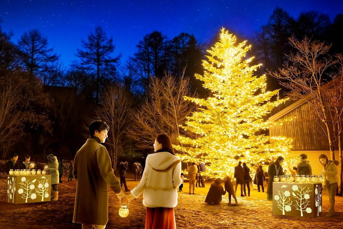 軽井沢星野エリア2023年クリスマス「やどりぎ」のイルミネーション＆高さ10mのクリスマスツリー｜写真13