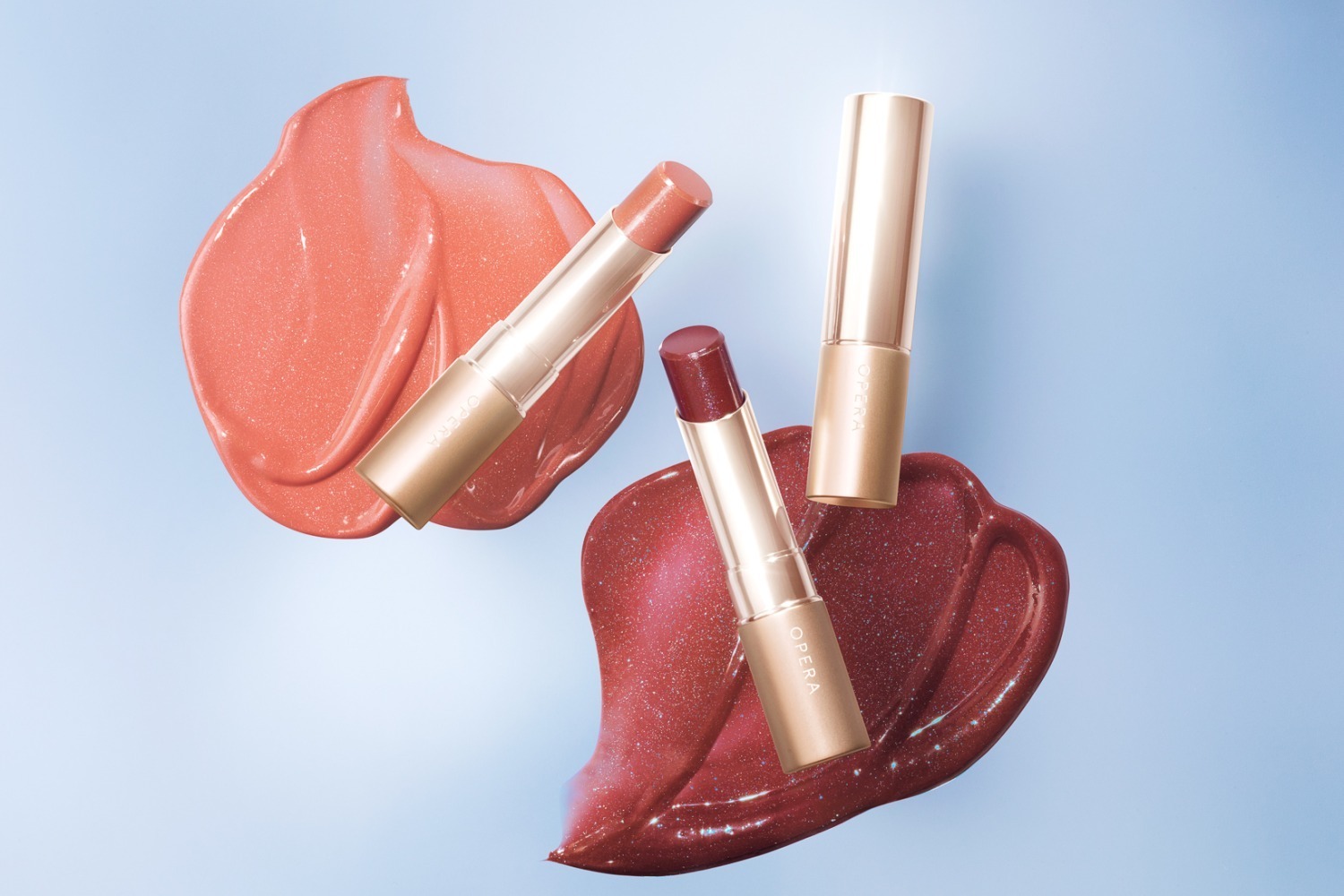 美容オイル｜オペラ「リップティント N」に23年冬の限定色、“透けるラメ色”のディープレッド＆血色ベージュ