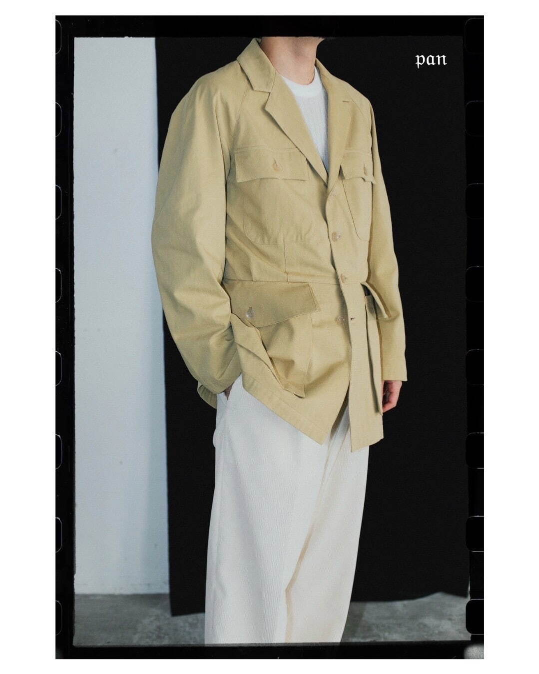 pan diorama twill shape officer jacket 104,500円