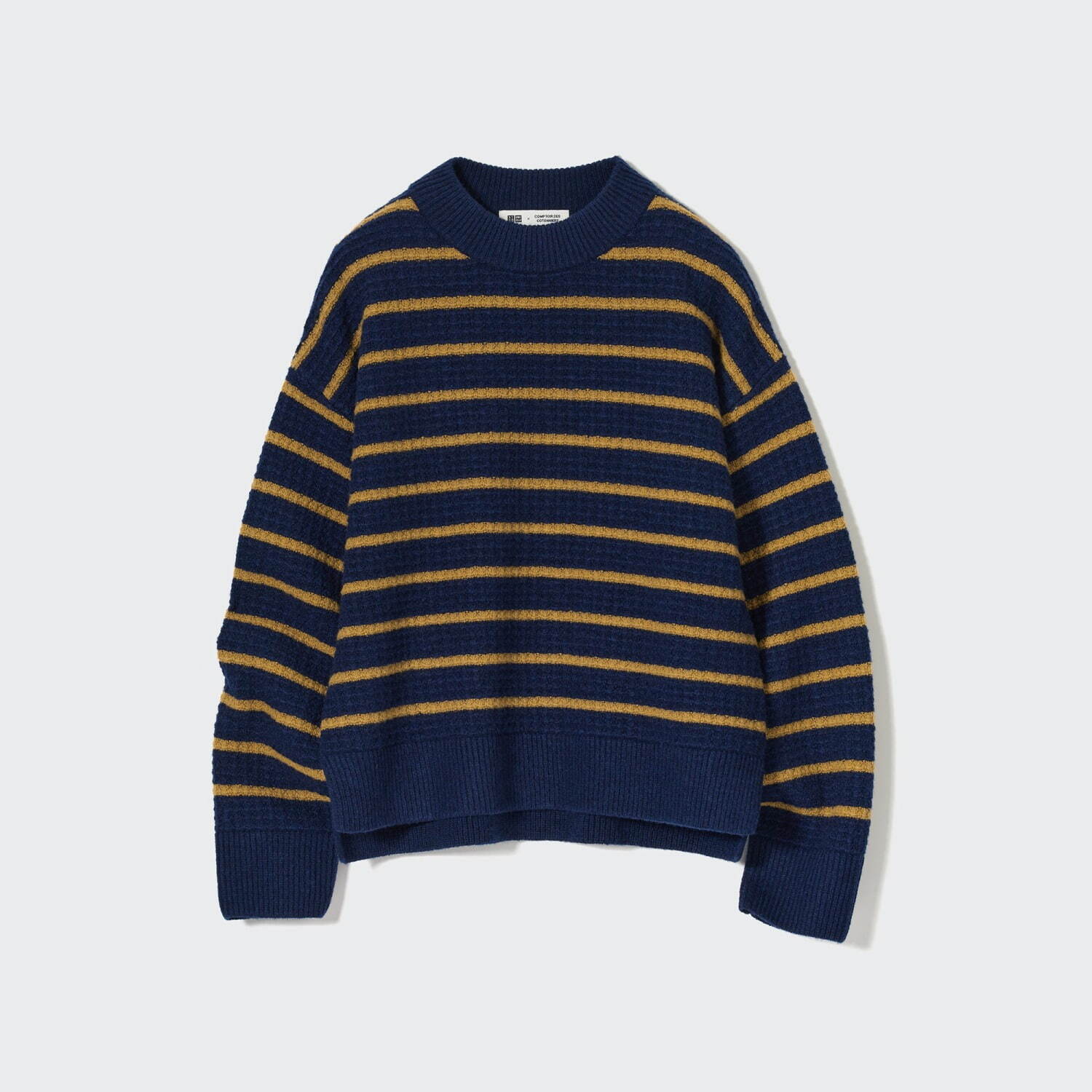 プレミアムラムボーダークルーネックセーター(長袖) 3,990円