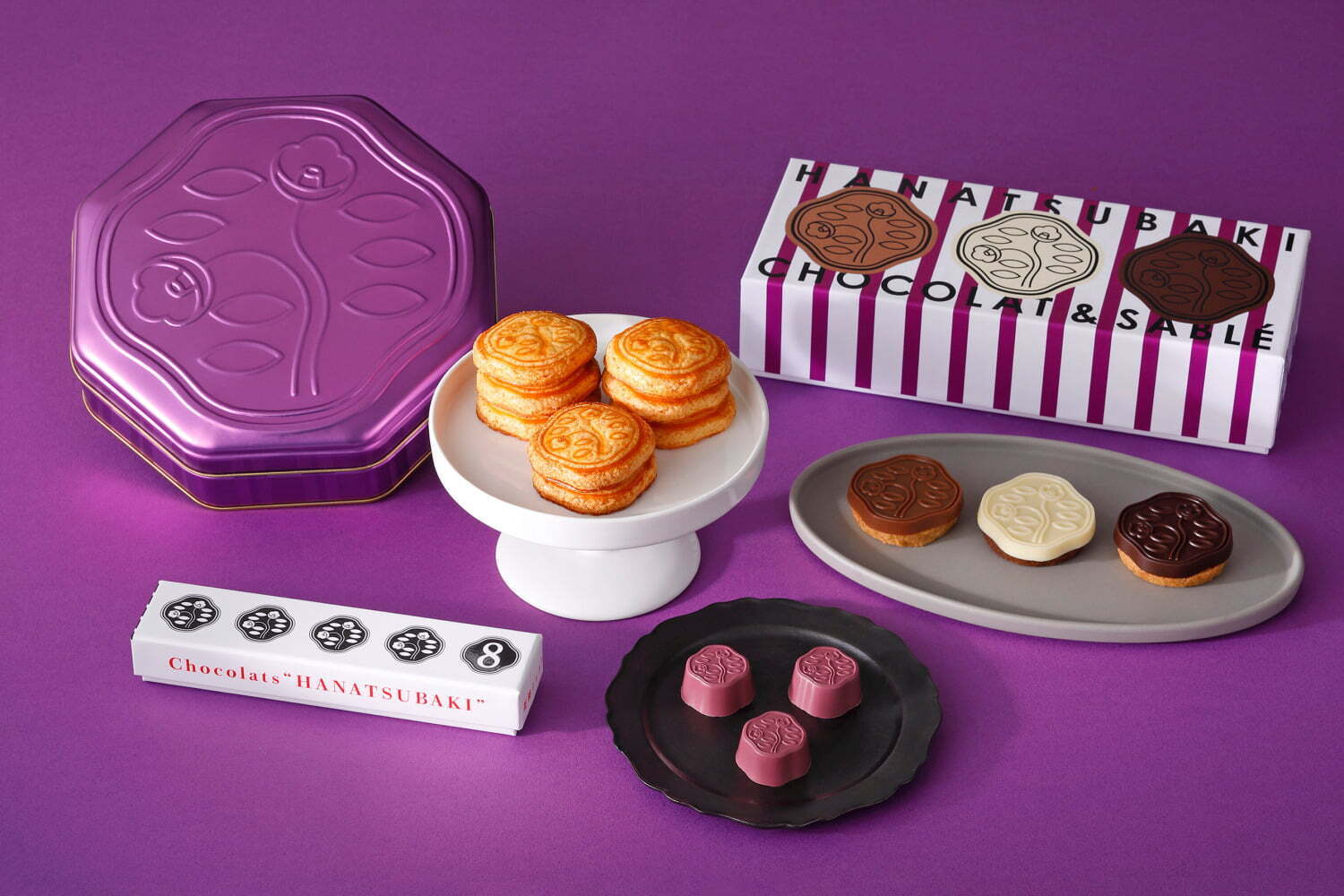 資生堂パーラー新作菓子「花椿ショコラ＆サブレ」ビスケット缶に