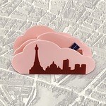 ジャン＝ポール・エヴァン23年クリスマスケーキ、エッフェル塔などパリの街並み描いた雲形ショコラケーキ｜写真3