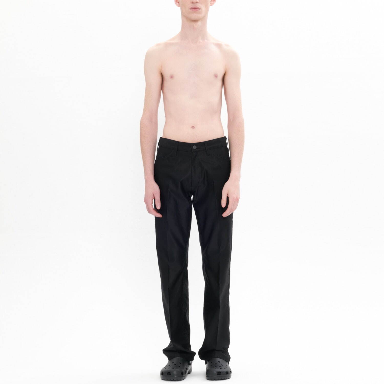 Black Moleskin Cotton Tailored Trousers 36,300円