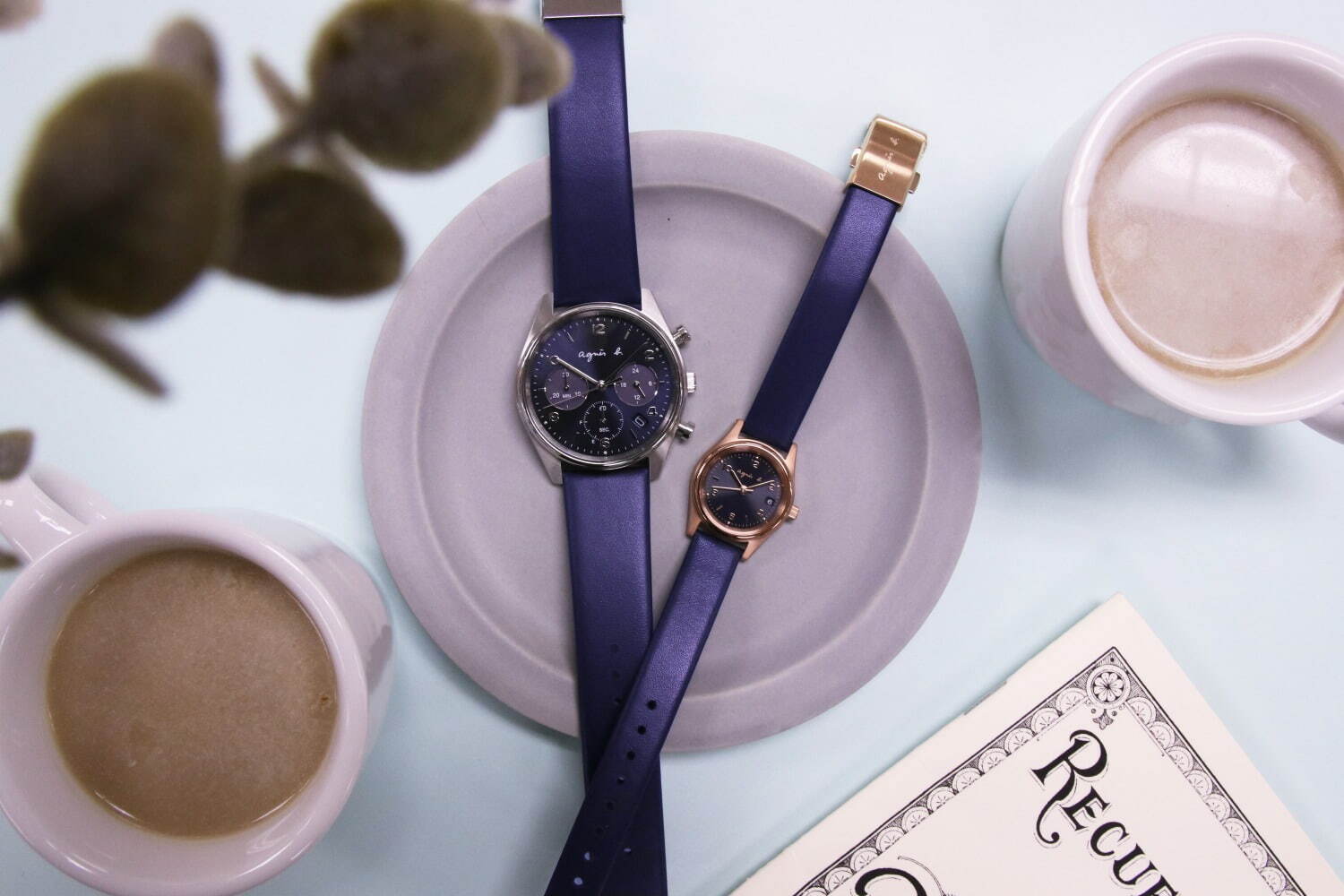 アニエスベー×チックタックのペア腕時計、“ネイビー”の限定カラーで彩るダイヤル＆レザーストラップ｜写真10