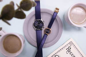 アニエスベー×チックタックのペア腕時計、“ネイビー”の限定カラーで