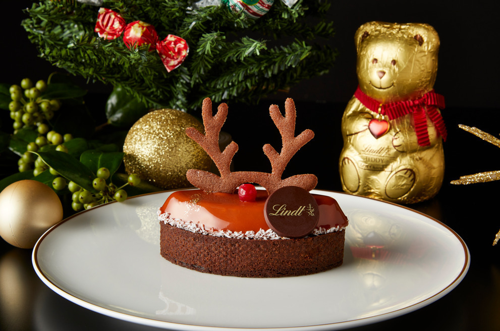 リンツ×ウェスティンホテル横浜のクリスマスアフタヌーンティー、ショコラスイーツや“トナカイ”ケーキ｜写真3