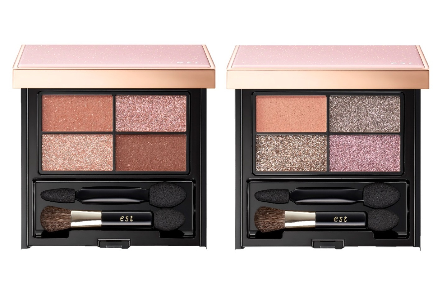 保湿ケア｜エスト23年クリスマスコスメ、“透明感と煌めきをプラスする”4色アイシャドウ＆血色ツヤリップなど