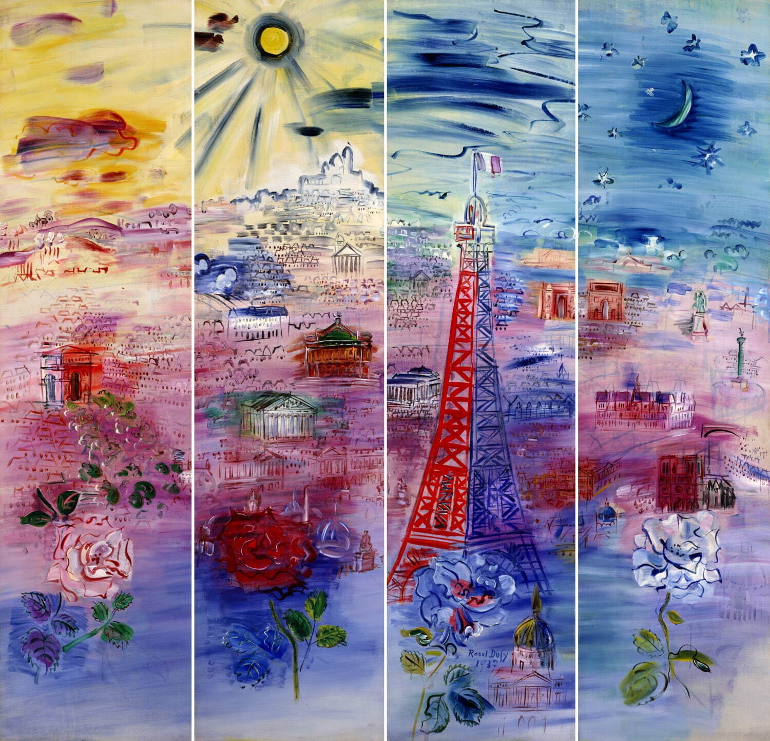 ラウル・デュフィ 《パリ》 1937年 ポーラ美術館