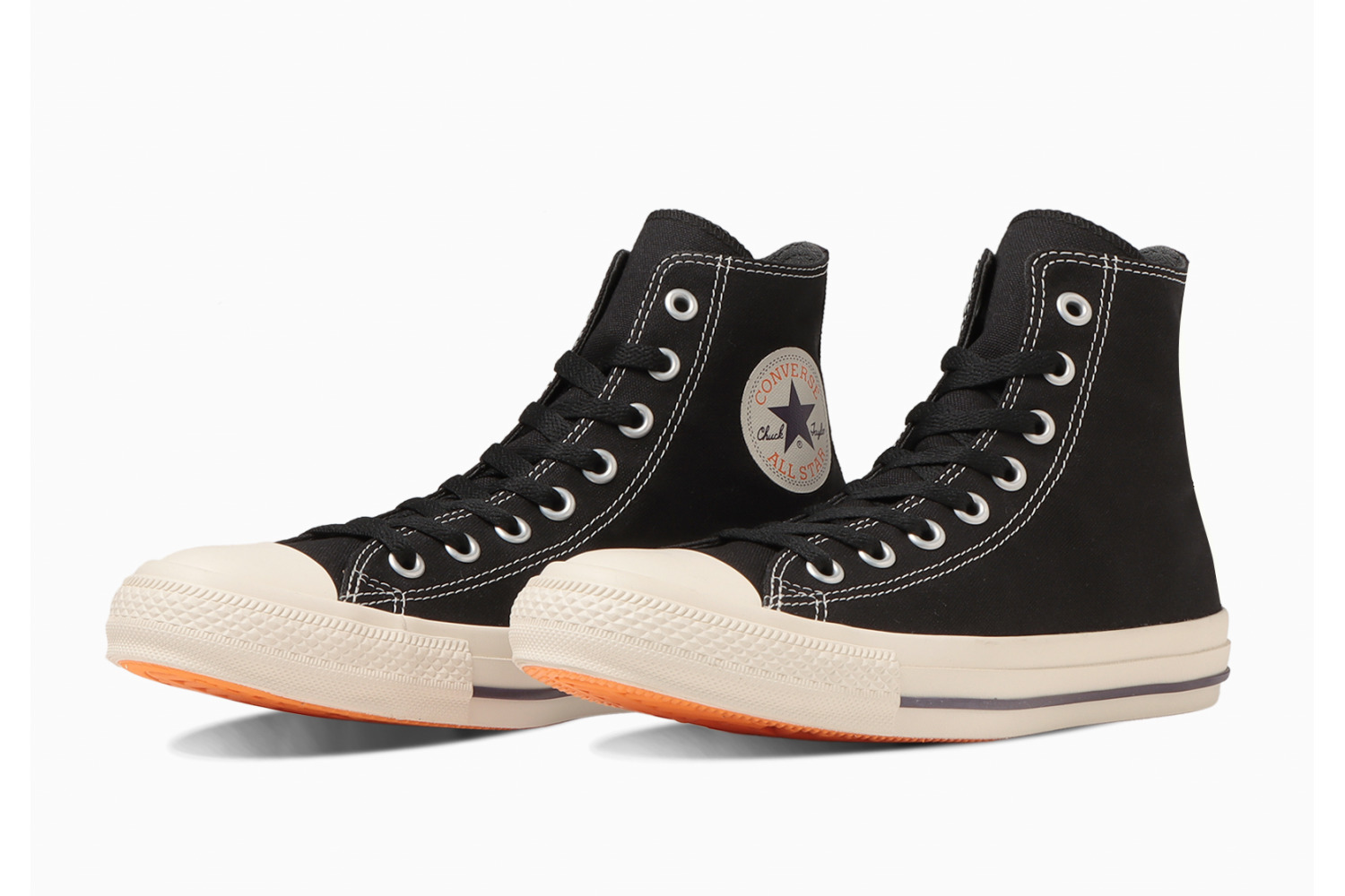 ハイカットスニーカー｜コンバース「オールスター」新作ハイカットスニーカー、“パープル＆オレンジ”の差し色で