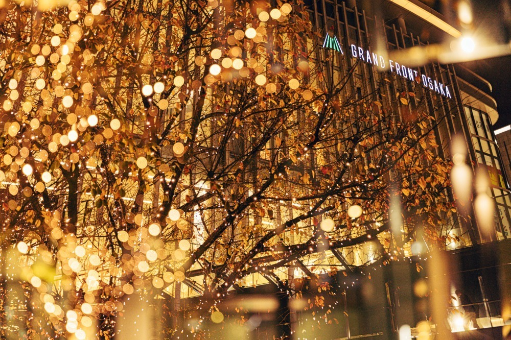 “メリーゴーラウンド風”巨大クリスマスツリーがグランフロント大阪に、ゴールドに灯るイルミネーションも｜写真13