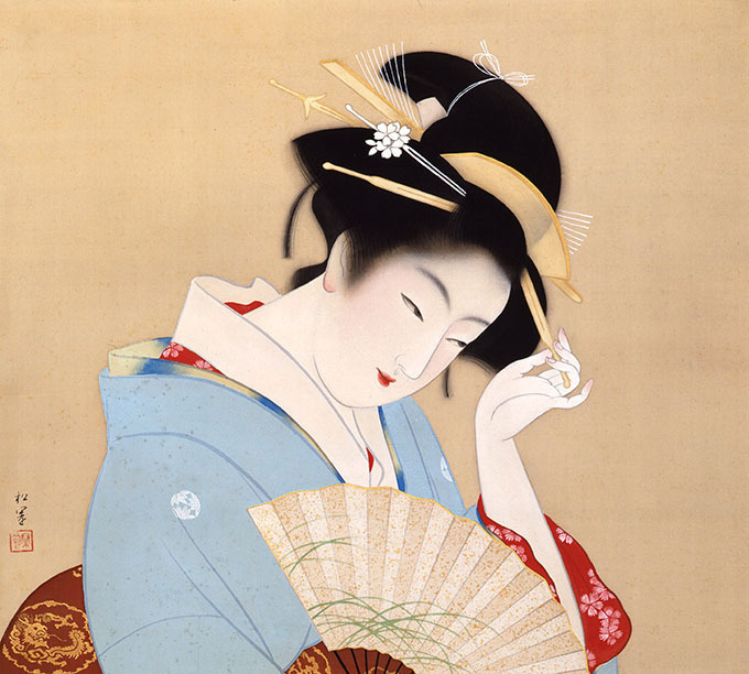 写真7 11 山種美術館で展覧会 クールな男とおしゃれな女 日本画でたどる江戸時代からの よそおい ファッションプレス
