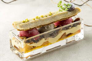 京はやしやの秋限定「絞りたてモンブランパフェ」“搾りたて”和栗ペースト×ほうじ茶スイーツ