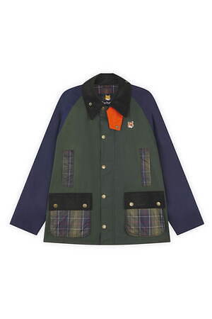 23AW【新品】メゾンキツネ Barbour コラボ キルティングジャケットXL