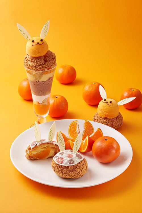 凝縮オレンジの「うさぎシュークリーム」ニコラシャール銀座で限定発売 | 写真