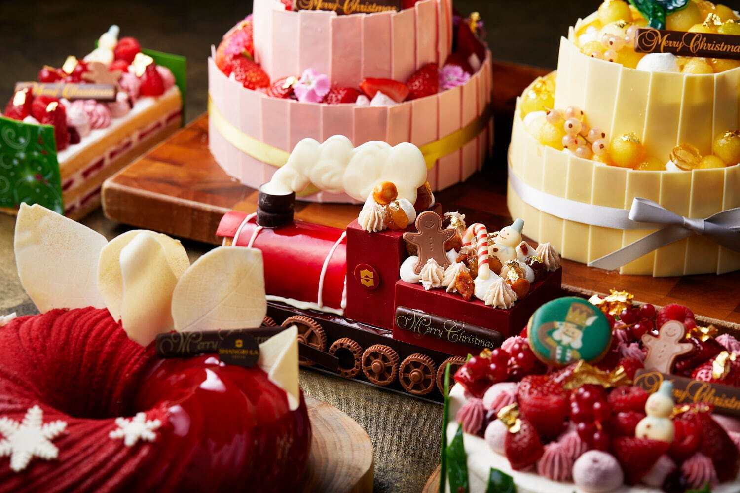 シャングリ・ラ 東京のクリスマスケーキ23年、栗尽くしの“汽車型”ケーキやメロンの2段ショート｜写真10
