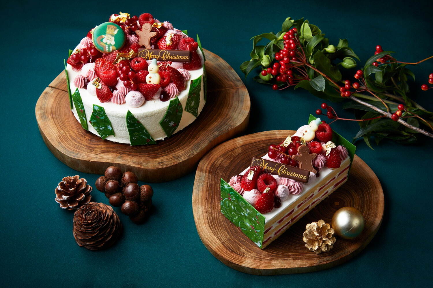 シャングリ・ラ 東京のクリスマスケーキ23年、栗尽くしの“汽車型”ケーキやメロンの2段ショート｜写真5