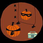 アリータのハロウィーンジュエリー、小さなオバケやかぼちゃモチーフのネックレス＆フープピアス｜写真14