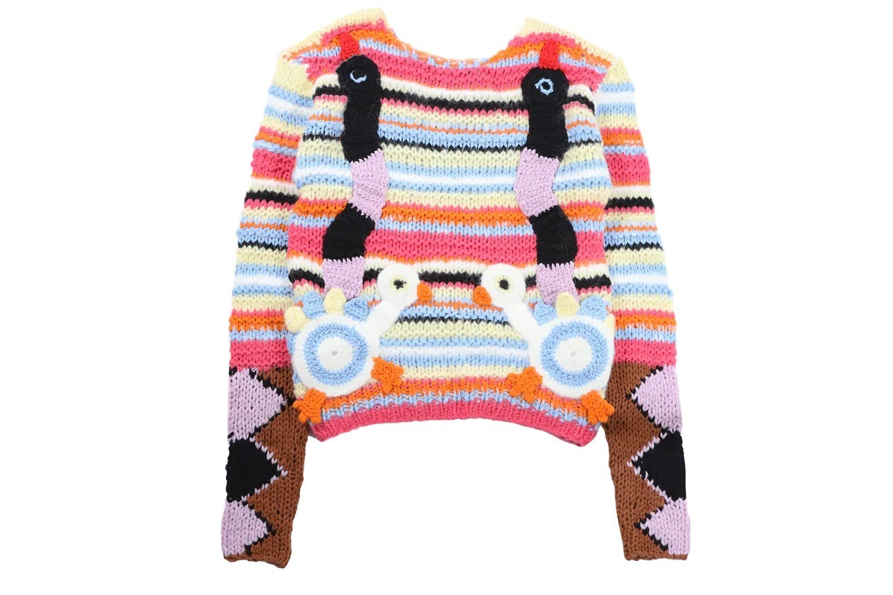 レディースニットブランド「ア プラクティスド ハンド」“あひる×へび”ニットなどポップな23年秋冬