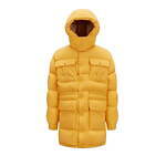 モンクレール × パーム・エンジェルスのダウンジャケット、ボタンダウンの襟付き＆ケーブル編みニット｜写真22