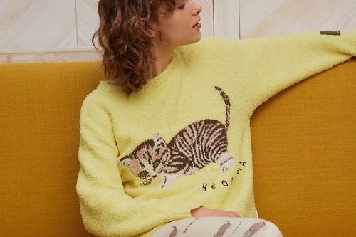 スナイデル ホーム×高級ショコラブランド「テオブロマ」猫・うさぎ・山羊イラストのルームウェア