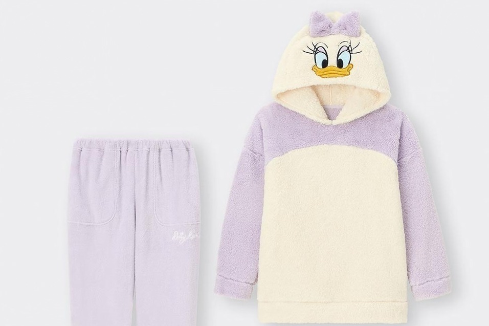 GU　マシュマロフィールフーディセット 　デイジー　ディズニー　ドナルド GU、本日発売のドナルドとデイジーのマシュマロフィールフーディ