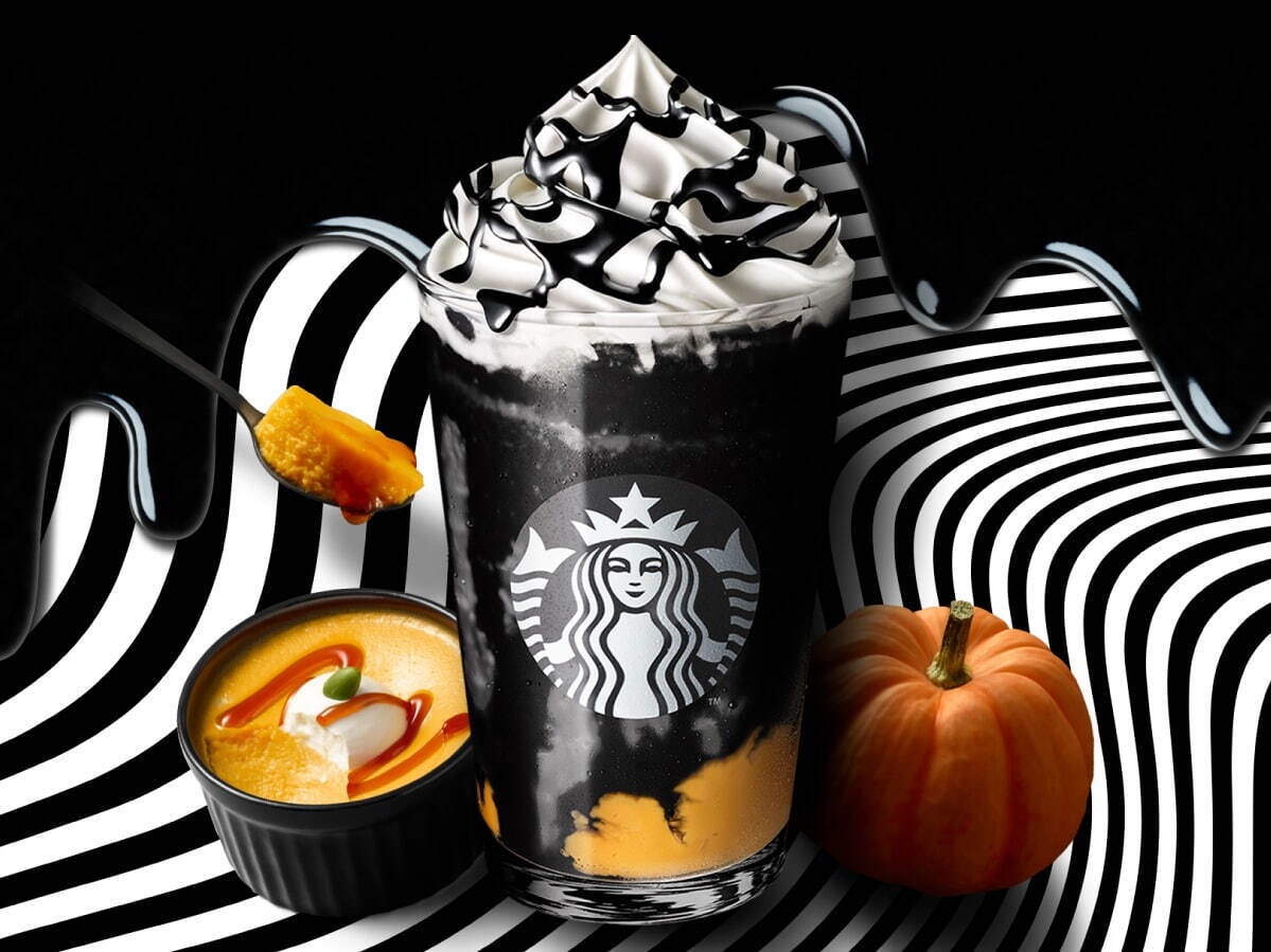 25+ 真っ黒 画像 25 スターバックスのハロウィン限定「Booooo フラペチーノ」“真っ黒”なキャラメル×パンプキンプリン - ファッションプレス