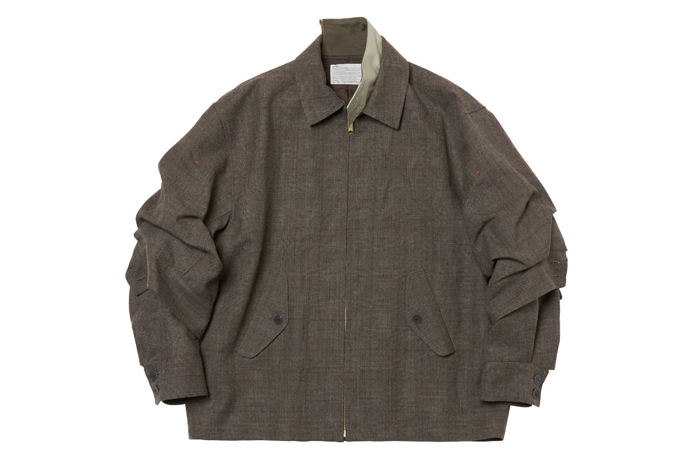 カラー“二重の袖”を配した限定チェック柄ブルゾン＆変形スニーカー、京都バル限定ストアで