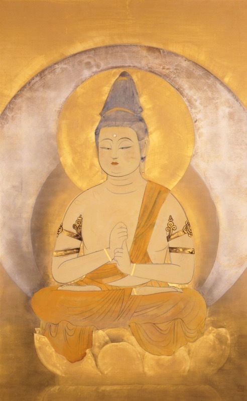 奥村土牛 《浄心》 昭和32年(1957年) 紙本・彩色 山種美術館蔵