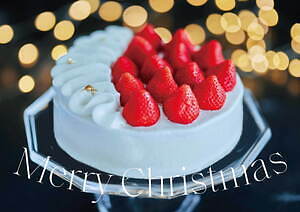 メゾンカカオのクリスマスケーキ2023、国産あまおう苺×ホワイトチョコムースのショートケーキ｜写真1