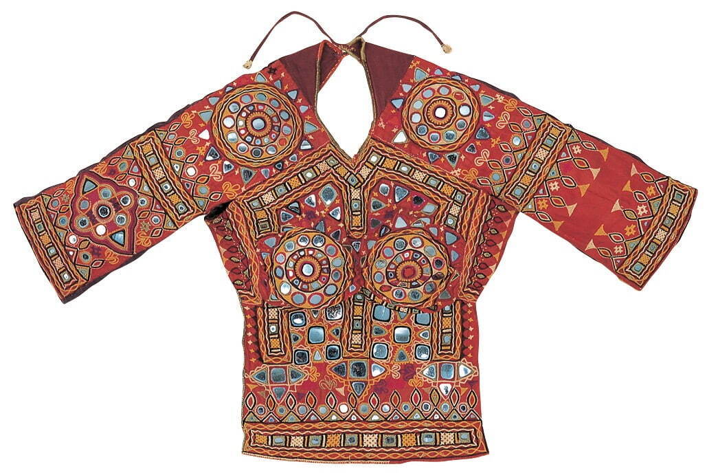 ミラーワークのブラウス インド 1970年代