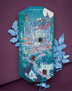 ル・ショコラ・アラン・デュカスの23年クリスマス、組み立て式ツリー型＆立体的な子グマ型ショコラ｜写真2