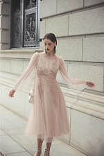 セルフォード×ユミカツラ第2弾、“オーガンジーの襟”が彩る4WAYドレスやチュールケープなど｜写真12