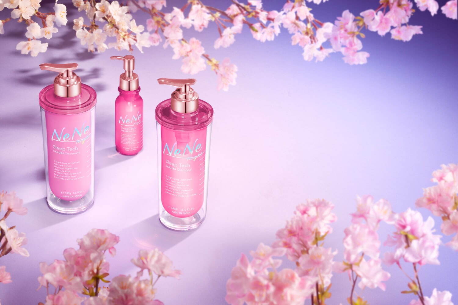 ネネ ナイトスリープテック サクラ トリプルセット 3,080円
ネネ ナイトスリープテック サクラ ヘアオイル 100mL 1,540円