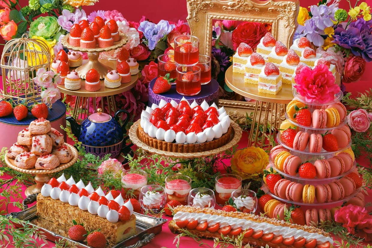 スイーツビュッフェ｜ホテルニューオータニ大阪でいちごスイーツビュッフェ「新スーパーあまおうショートケーキ」など15種以上