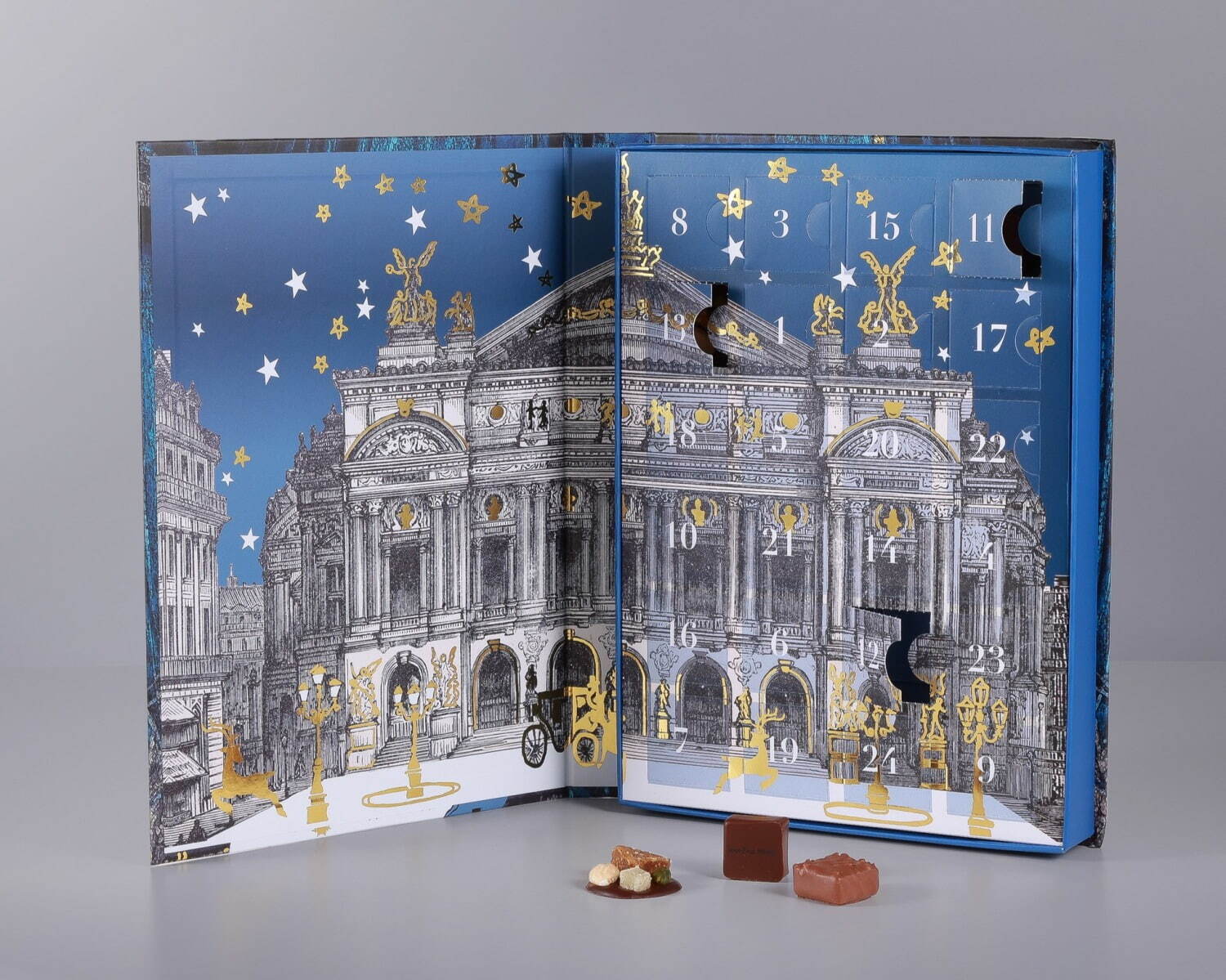 ジャン＝ポール・エヴァンのクリスマスショコラ、“パリ・オペラ座の夜”を描いたアドべントカレンダー｜写真7
