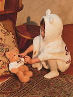 ジェラート ピケ×シュタイフ、テディベア“エミリア”主役のふわもこルームウェア＆シューズ｜写真4