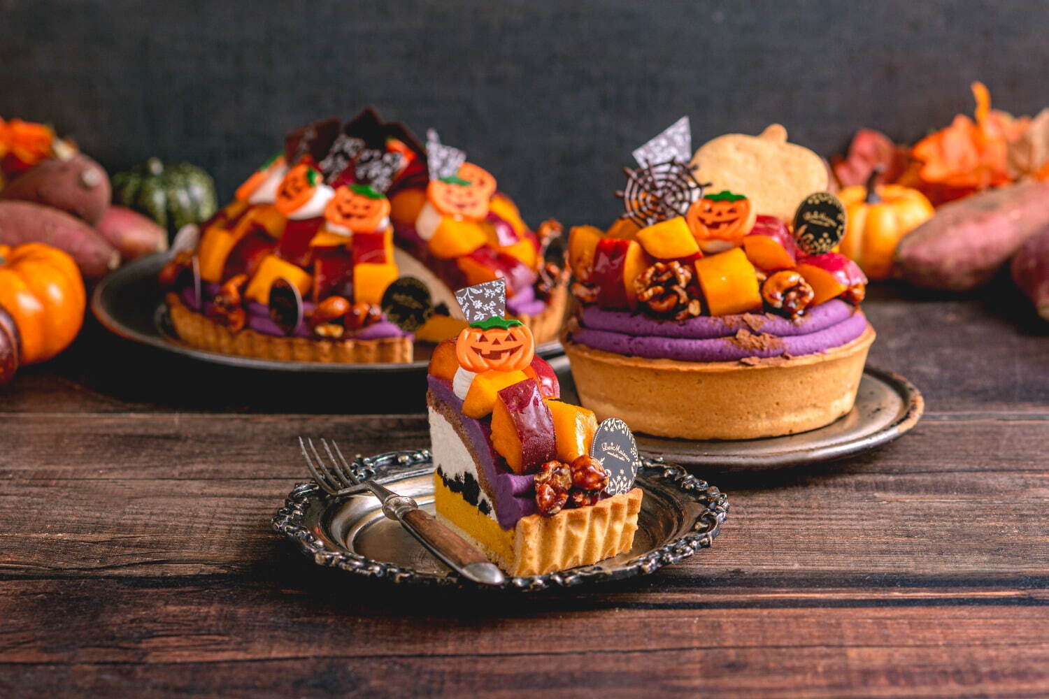 “2種のさつまいも×パンプキン”の秋限定ハロウィンタルト、ラ・メゾン アンソレイユターブルから｜写真3