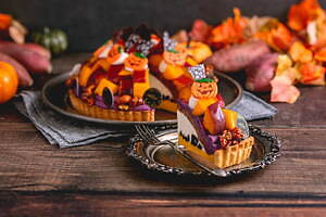 “2種のさつまいも×パンプキン”の秋限定ハロウィンタルト、ラ・メゾン アンソレイユターブルから｜写真1